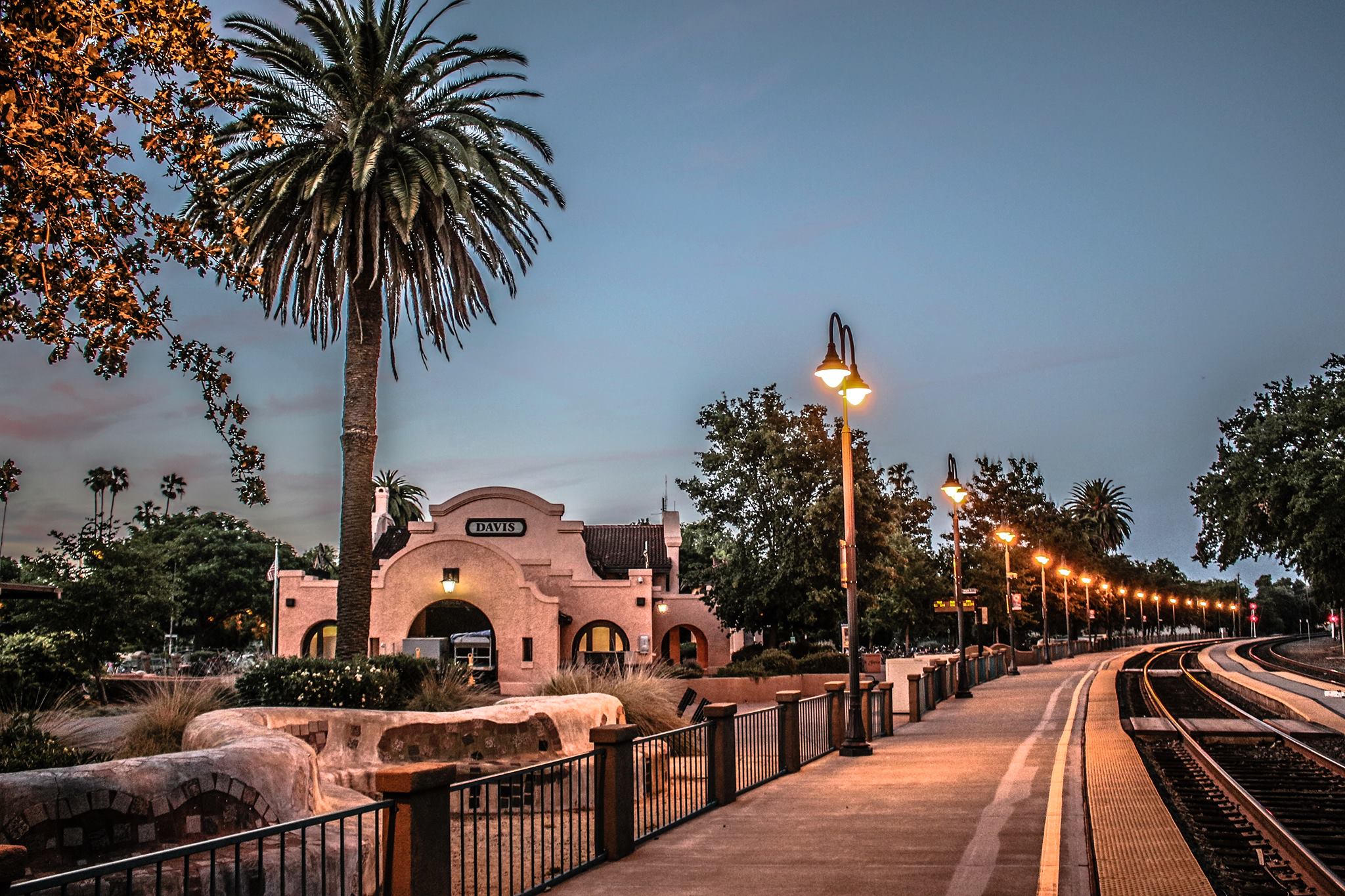 The Davis Amtrak station